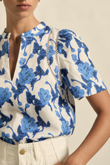 RECOLLECT TOP in Azure Bouquet from Zoe Kratzmann