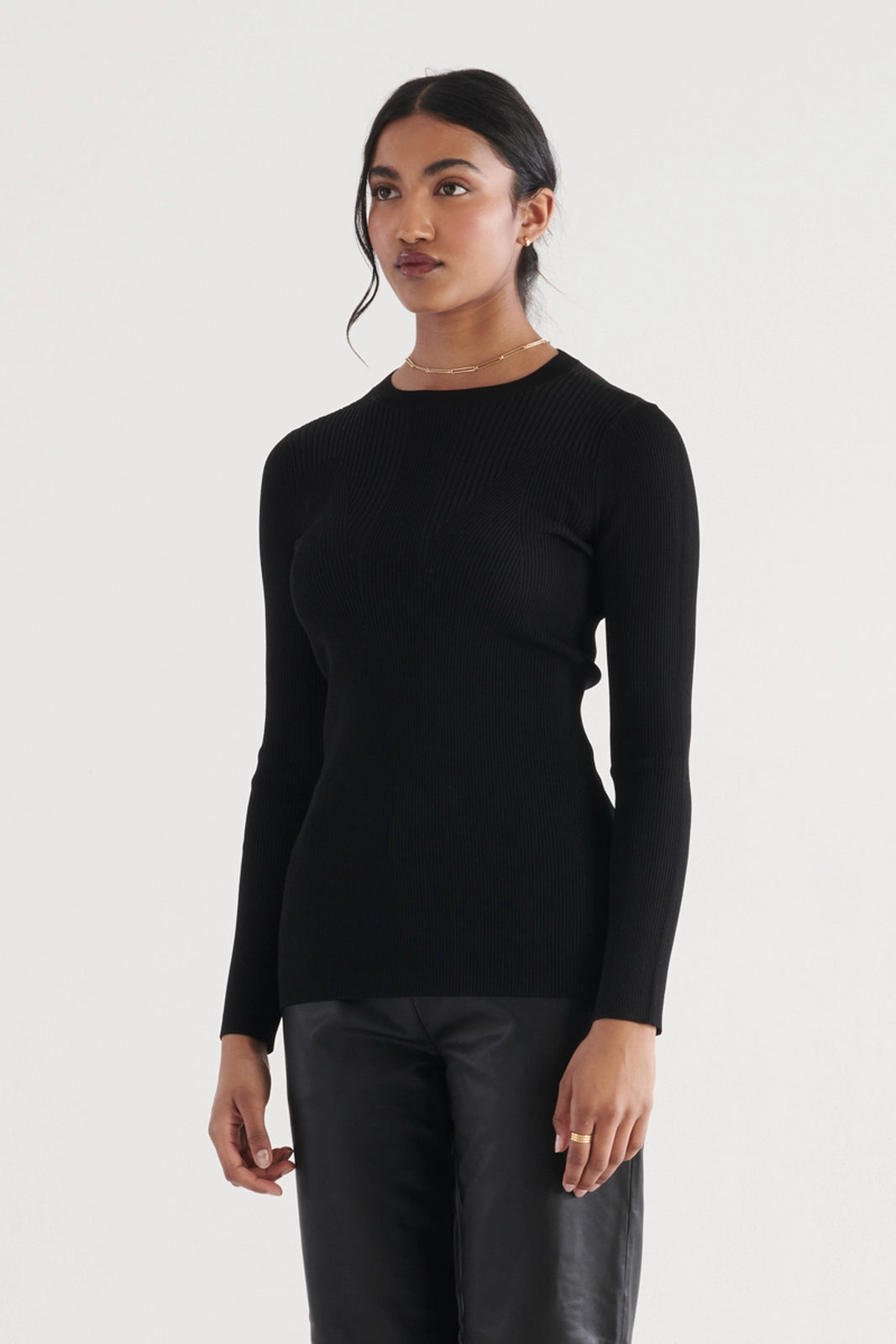 Elka Collective Nola Long Sleeve Top in Black