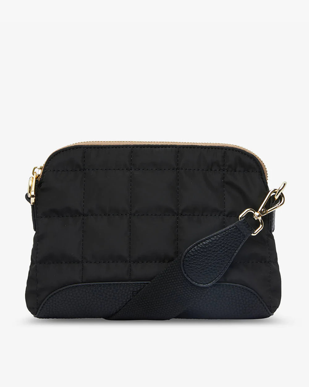 SOHO CROSSBODY BAG in Black + Oyster by Elms and King