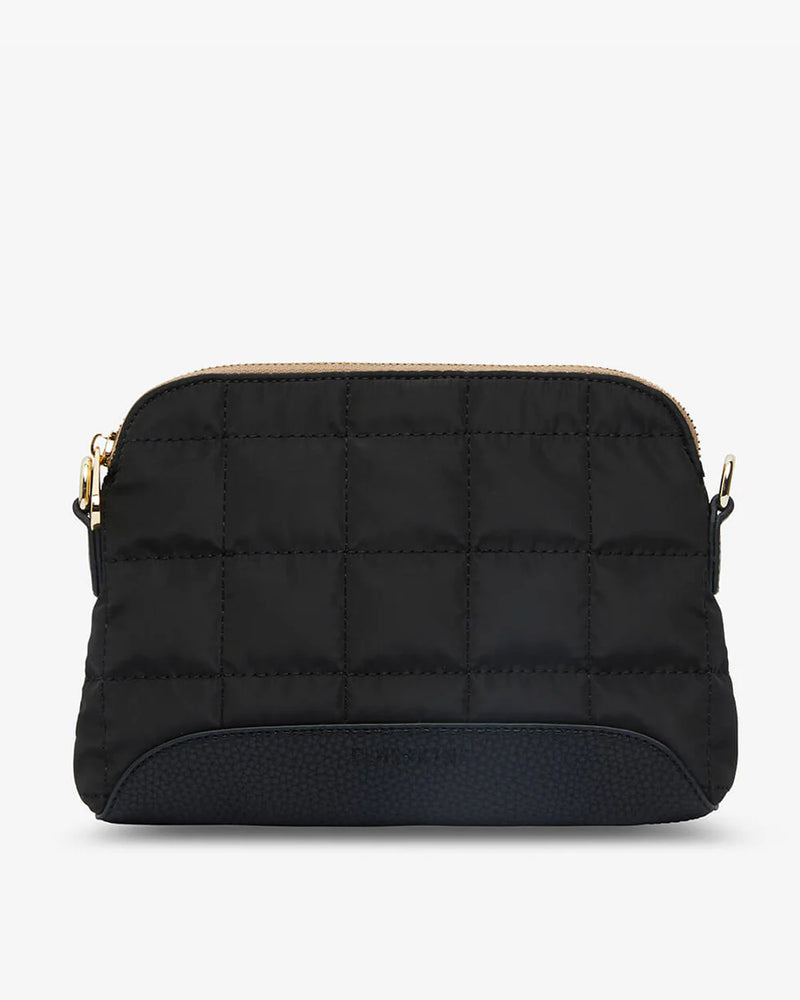 SOHO CROSSBODY BAG in Black + Oyster by Elms and King
