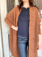 LIZA DRAPE CARDIGAN | Rust - Darling & Domain