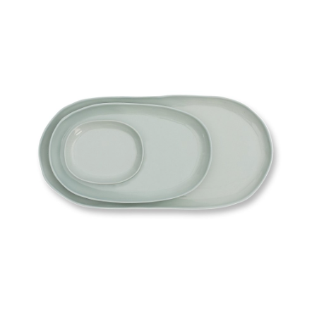 CLOUD OVAL PLATE MEDIUM | Light Blue