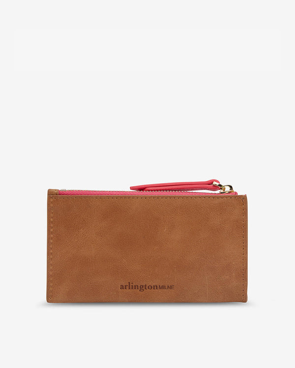 COMPACT WALLET in Vintage Tan by ARLINGTON MILNE