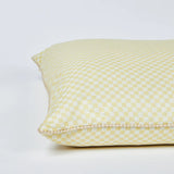 TINY CHECKERS CUSHION 60cm in Vanilla from Bonnie and Neil