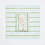 NAPKIN SET OF 6 in Woven Stripe Mint from Bonnie and Neil