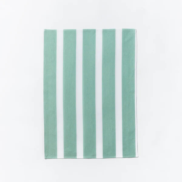 TEA TOWEL in Florence Stripe Pistachio from Bonnie and Neil