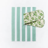 TEA TOWEL in Florence Stripe Pistachio from Bonnie and Neil