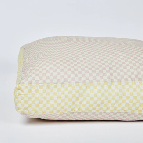 TINY CHECKERS CUSHION 50cm in Pink from Bonnie and Neil