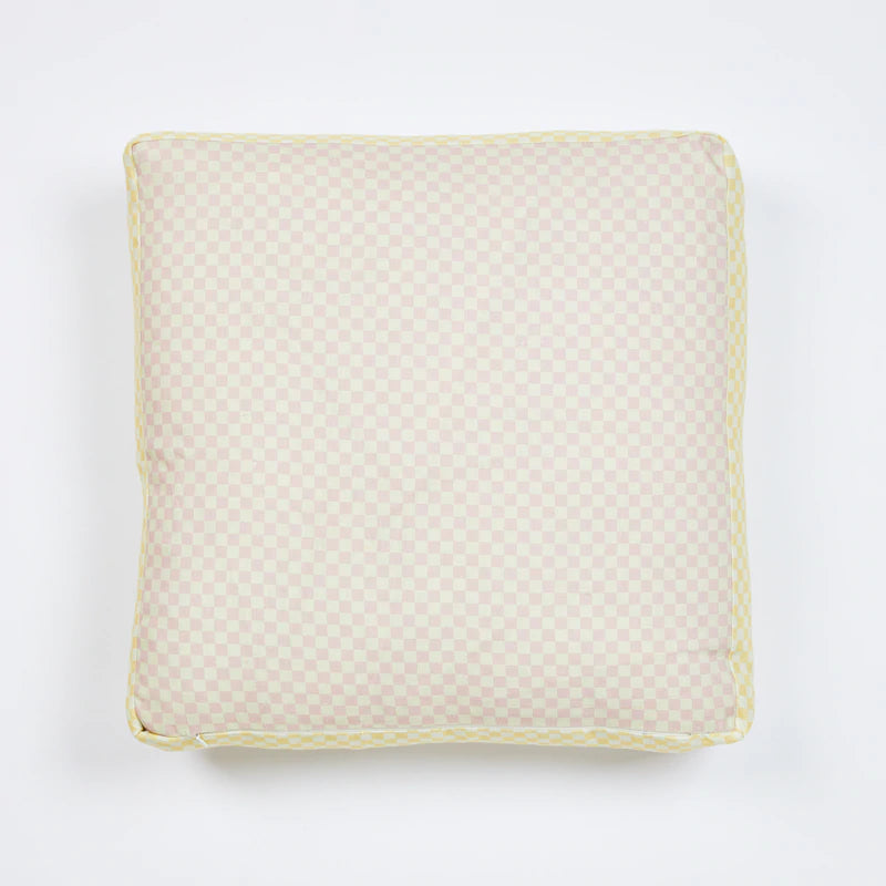 TINY CHECKERS CUSHION 50cm in Pink from Bonnie and Neil