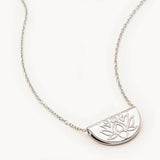 LOTUS NECKLACE in Sterling Silver from By Charlotte