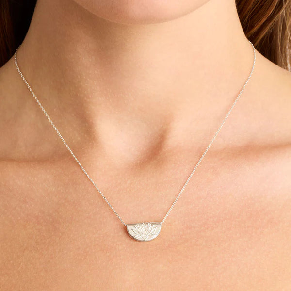 LOTUS NECKLACE in Sterling Silver from By Charlotte