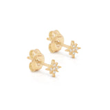 STARLIGHT STUD EARRINGS in Gold from By Charlotte