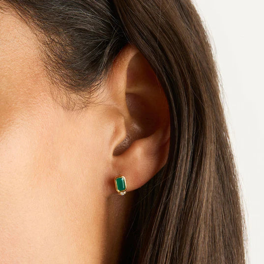 STRENGTH WITHIN STUD EARRINGS in Gold from By Charlotte