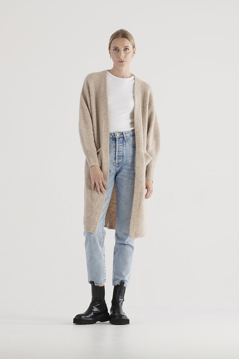EVELYN KNIT CARDI in Oatmarle from Elka Collective