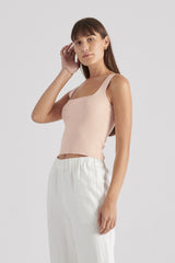 SIGRID KNIT TOP in Blush from Elka Collective