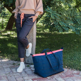 SPENCER CARRY ALL in French Navy by Elms and King