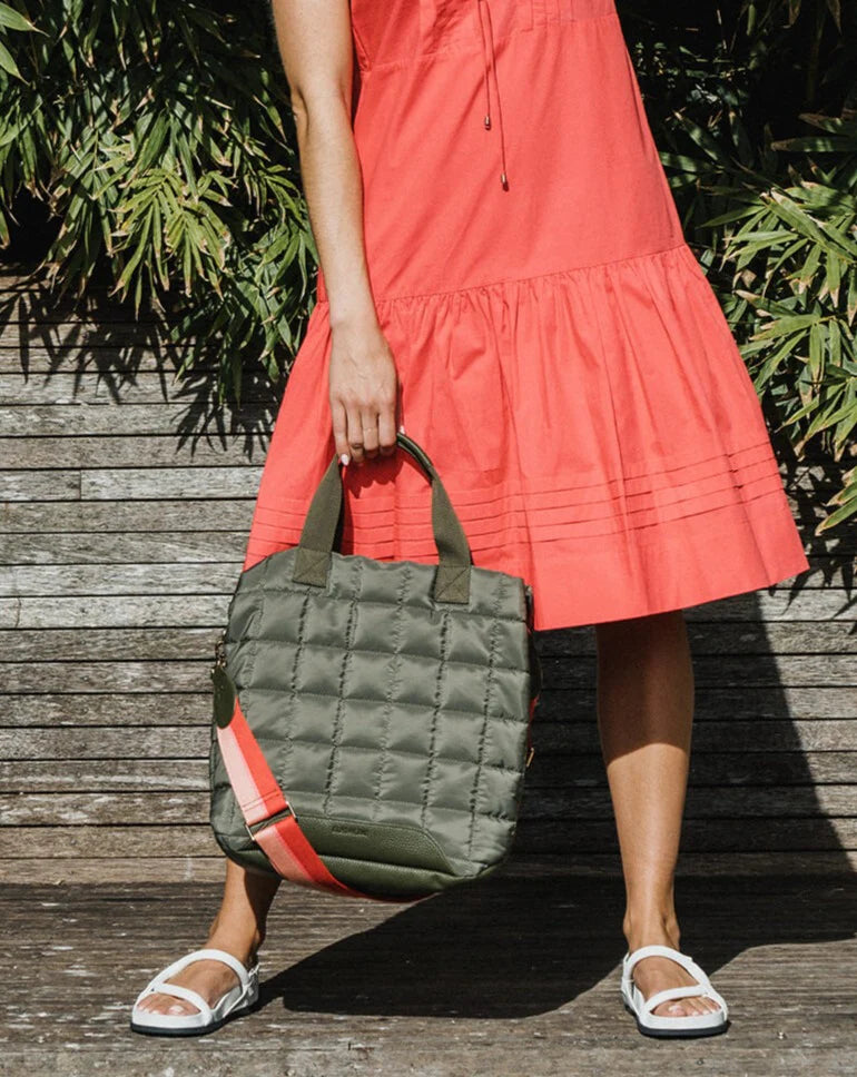 SANTA MONICA TOTE in Khaki by Elms and King
