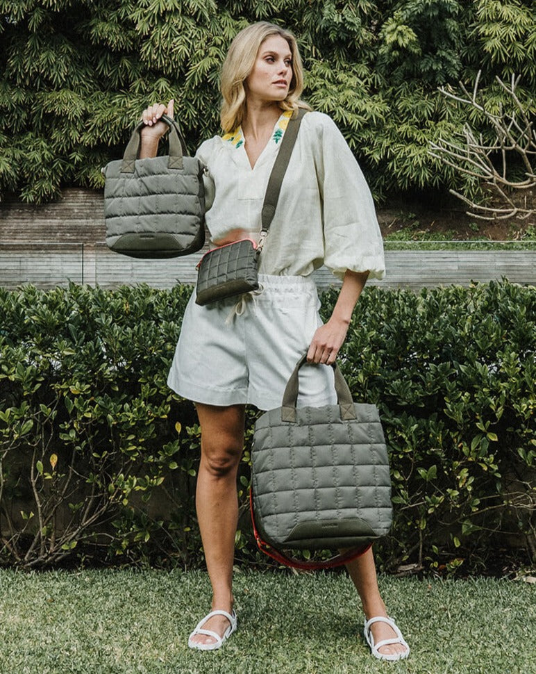 SANTA MONICA TOTE in Khaki by Elms and King