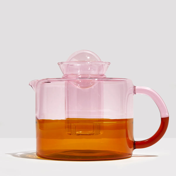 TWO TONE TEAPOT in Pink + Amber from Fazeek