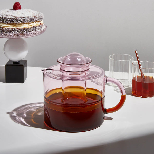 TWO TONE TEAPOT in Pink + Amber from Fazeek