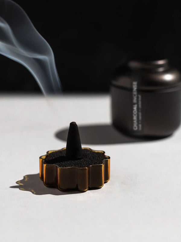 WAVE INCENSE HOLDER | Amber