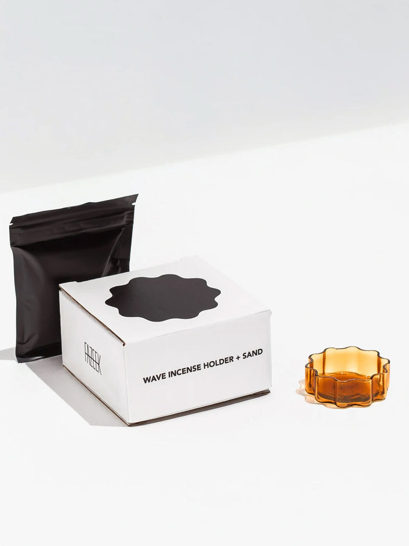WAVE INCENSE HOLDER | Amber