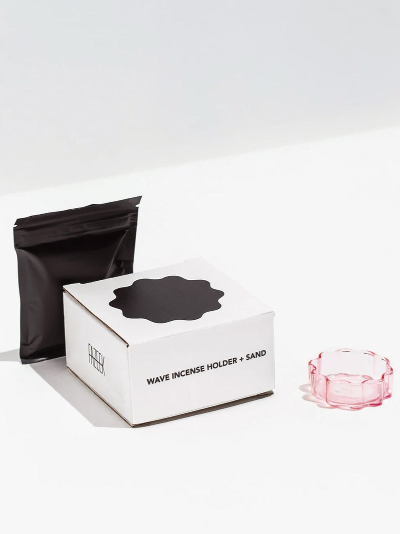 WAVE INCENSE HOLDER in Pink from Fazeek