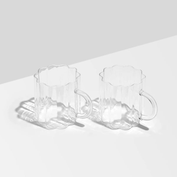 WAVE MUG | Set of 2 Clear