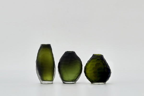 CALYPSO VASE in Olivine by The Foundry