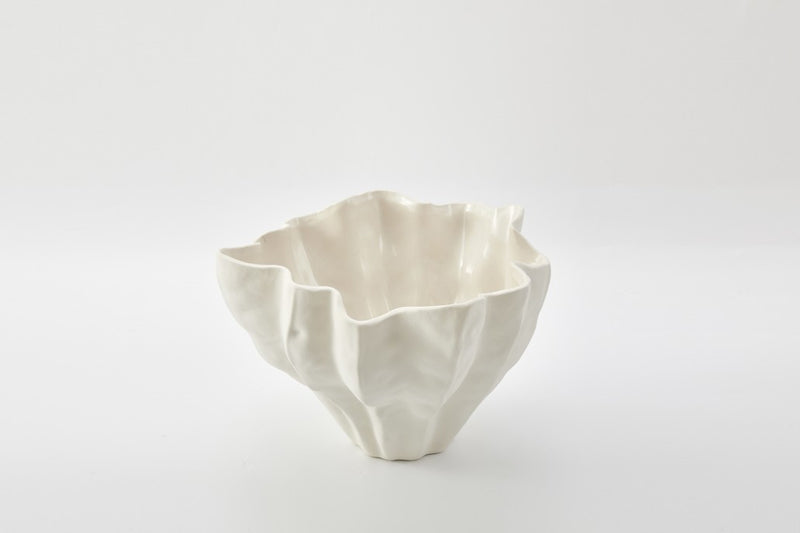 FLUTE BOWL in Ivory by The Foundry