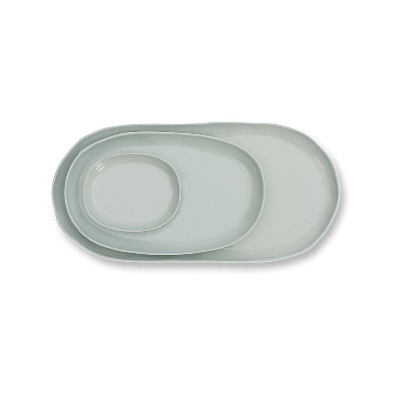 CLOUD OVAL PLATE SMALL | Light Blue