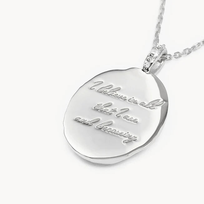 BELIEVE NECKLACE in Sterling Silver from By Charlotte