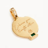 EMBRACE YOUR STRENGTH NECKLACE PENDANT in Gold from By Charlotte