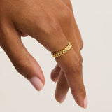 INTERTWINED RING in Gold from By Charlotte